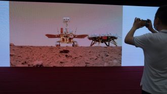 Vehículo explorador chino recorre más de 800 metros en Marte