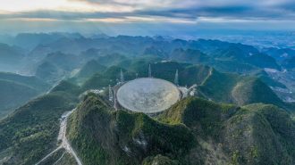 Telescopio chino detectó la muestra más grande de galaxias de hidrógeno neutro