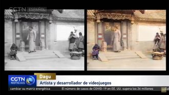 Con Inteligencia Artificial llenan de color el antiguo Beijing