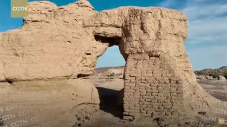 Las ruinas de la ciudad milenaria Jiaohe, un tesoro en la Ruta de la Seda