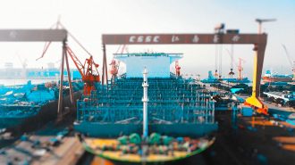 El motor en alta mar