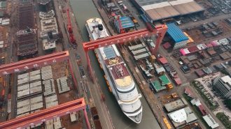 El primer gran crucero chino está listo para zarpar