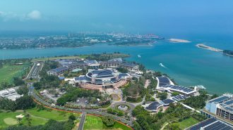 La zona de demostración en Boao, Hainan, ha logrado reducir sus emisiones de carbono casi a cero