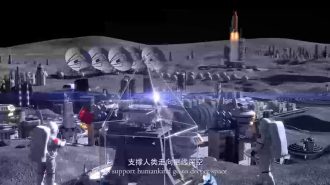 La estación que pretende construir China en la Luna