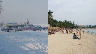 Versus climático: Harbin, el Polo Norte chino, y Sanya, un Caribe asiático