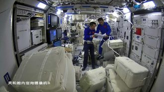 Así pasan sus días los taikonautas en la estación espacial china, aún en construcción