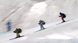 JJOO de Beijing: El entrenamiento del equipo médico de esquí para responder una emergencia