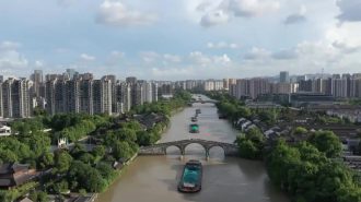 La transición verde de China se refleja en el Gran Canal que conecta a Beijing y Hangzhou