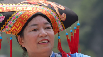 Etnia zhuang celebra la cosecha con trajes tradicionales y bordados