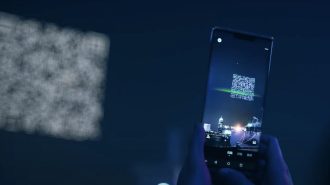 Impresionante: Código QR en el cielo promocionó videojuego en Shanghai