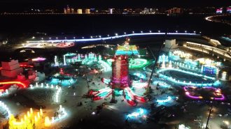 China construye parque temático de hielo y nieve