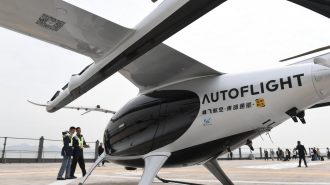 Aerotaxi chino realizó vuelo de demostración