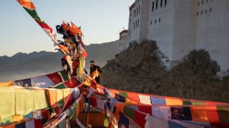 Colores en el viento: Vibrantes banderas para celebrar el Año Nuevo Tibetano