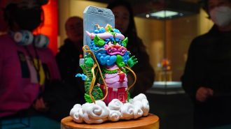 Hermosas figuras de dragones coronaron exposición del Año Nuevo Chino en Shandong