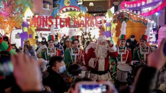 China también vivió el espíritu navideño